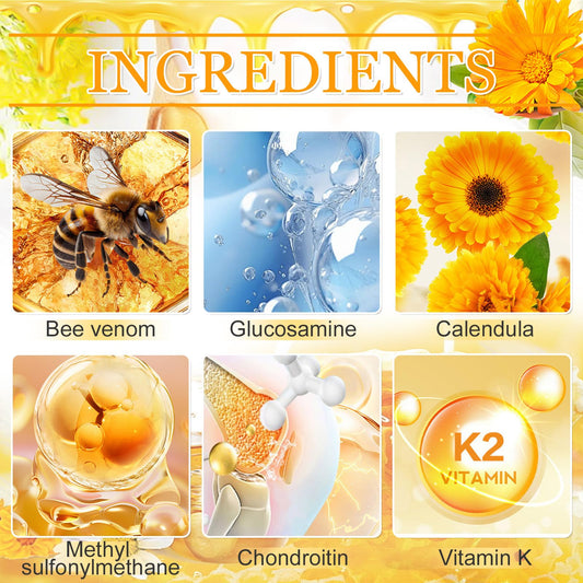 Generic bee venom cream close-up texture illustrating smooth non-greasy finish for fast absorption
