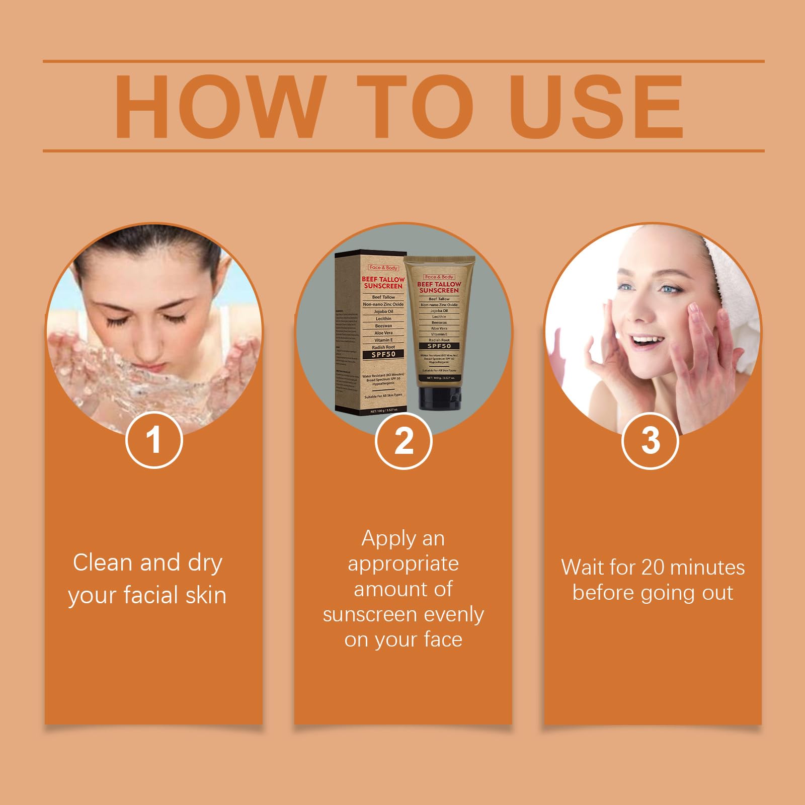 Generic beef tallow sunscreen placed in travel kit showing portability and outdoor readiness benefit