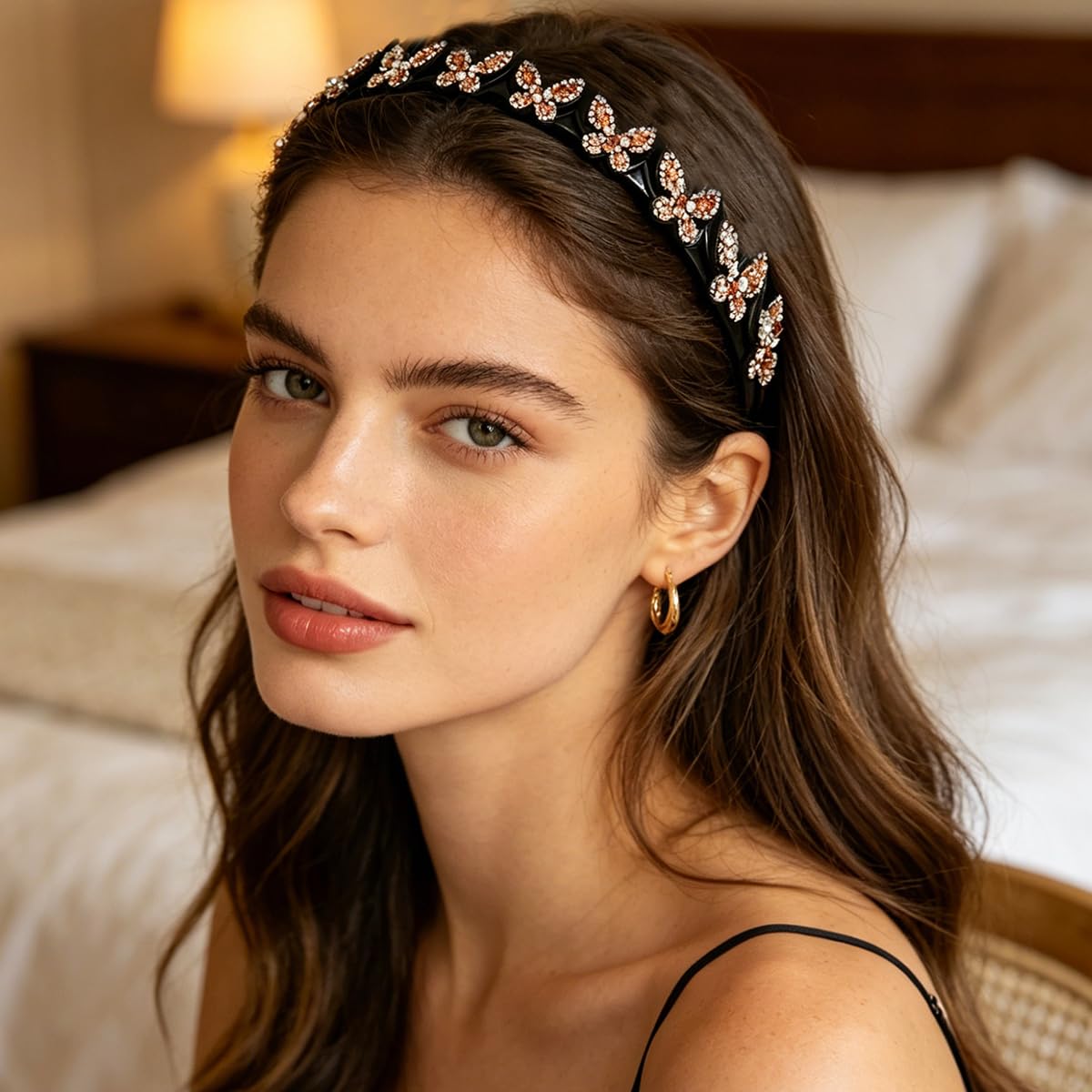Generic butterfly headband packaging and label showing brand presentation and gift-ready benefit