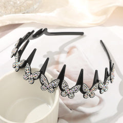 Generic butterfly headband worn in styled hair showing instant polished look benefit