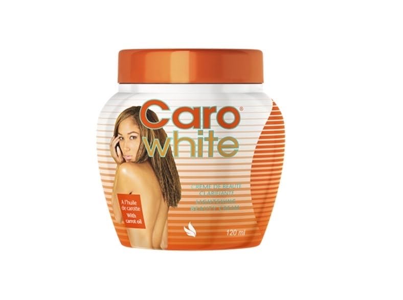 Generic Carowhite jar front view showing label and compact travel size benefit