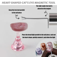 Generic magnets stored in kit case for organized portable manicure benefit
