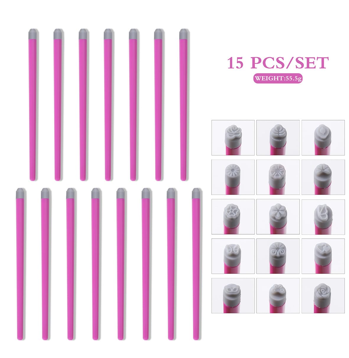 Generic cleaning demonstration of stamp heads, shows simple reusable care
