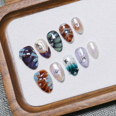 Generic close-up of 3D floral detail on nail, shows dimensional design and craftsmanship