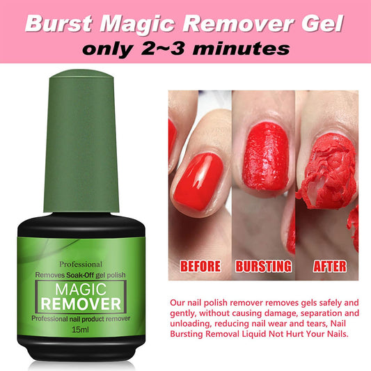 Generic close-up of brush applying gel remover to nail, demonstrating precise application