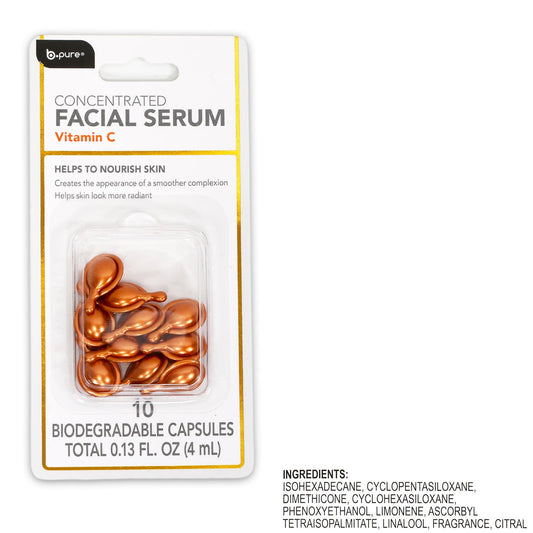 Generic close-up of a single capsule and serum texture highlighting concentrated formulation and smooth spread