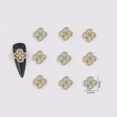 Generic clover applied on acrylic nail demonstrating Generic salon-quality accent