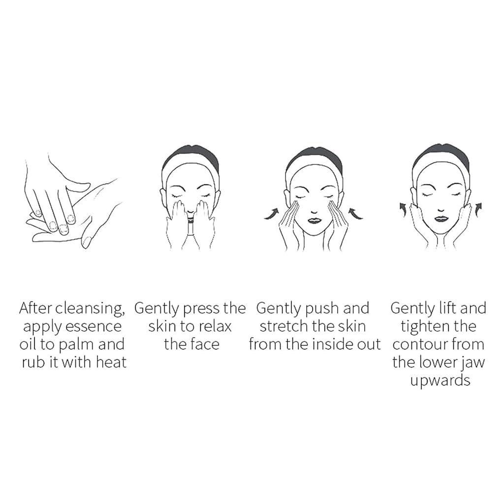 Generic brand oil texture on skin close-up showing lightweight absorption and instant hydration