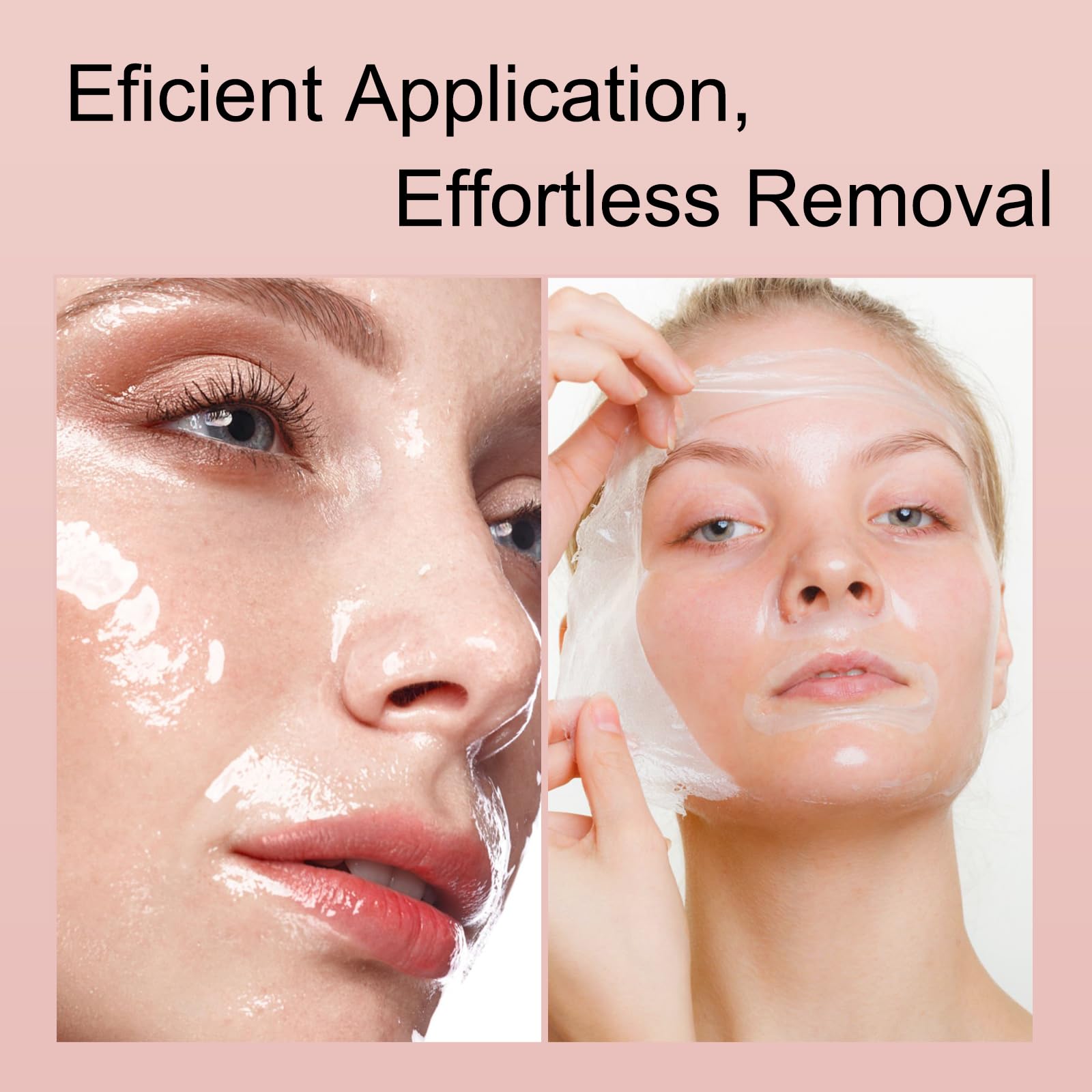 Generic collagen mask texture closeup highlighting gel consistency for deeper hydration