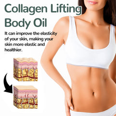 Generic collagen oil on elbow and knee reducing roughness and dryness