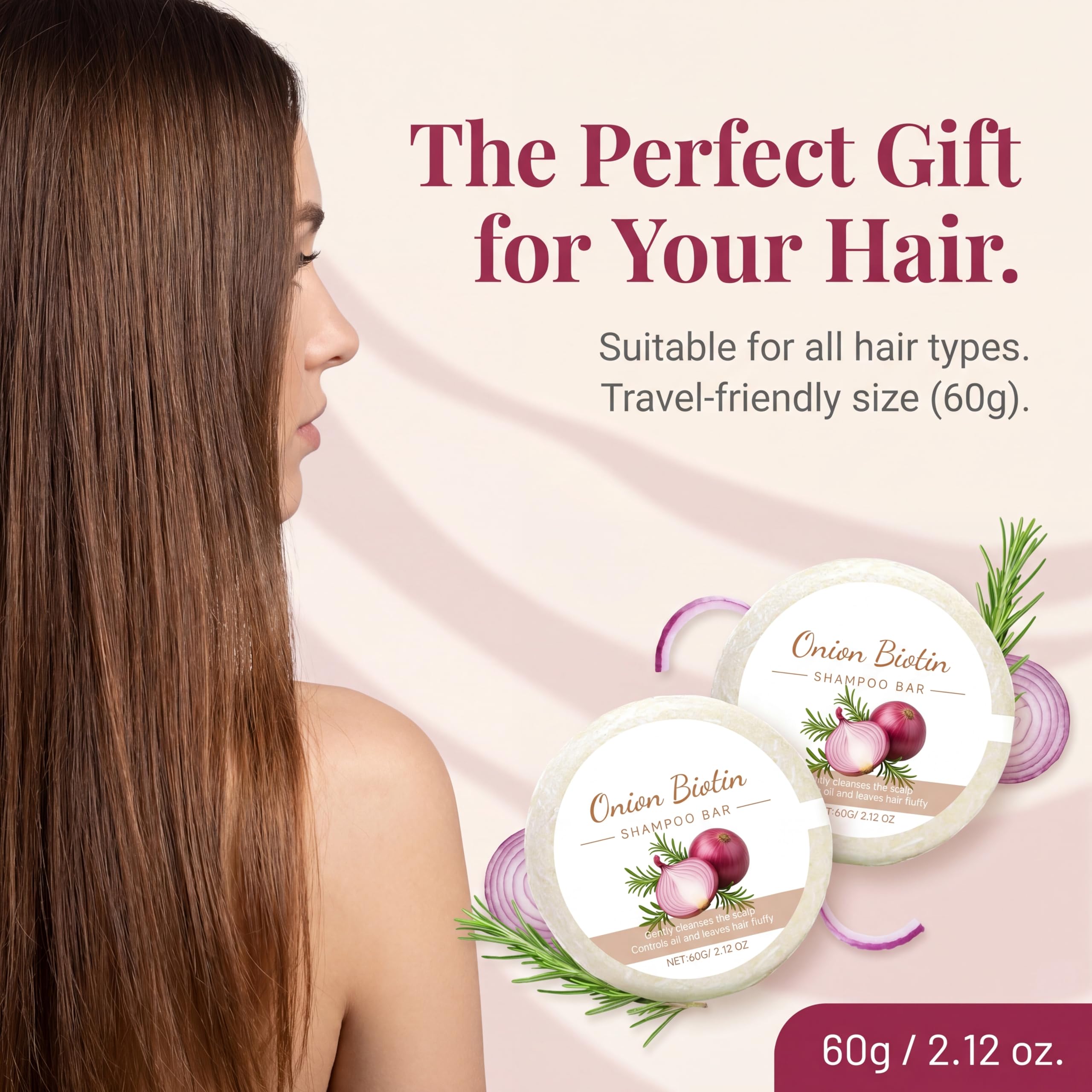 Generic glossy conditioned hair lifestyle shot showing improved manageability