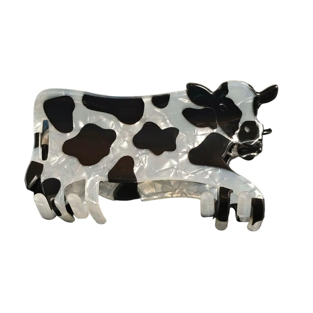 Generic cow clip front view showing playful design and secure hold