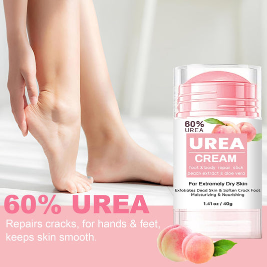 Generic cream stick texture close-up highlighting smoothing hydration