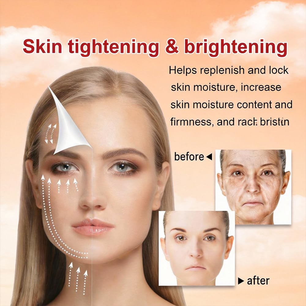 Generic Deep Collagen ampoule staged in night routine showing overnight hydration benefit
