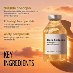 Generic Deep Collagen packaging label close-up showing ingredient clarity benefit