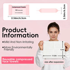 Generic expanded washcloth laid flat illustrating 11×9.5in usable size and absorbency