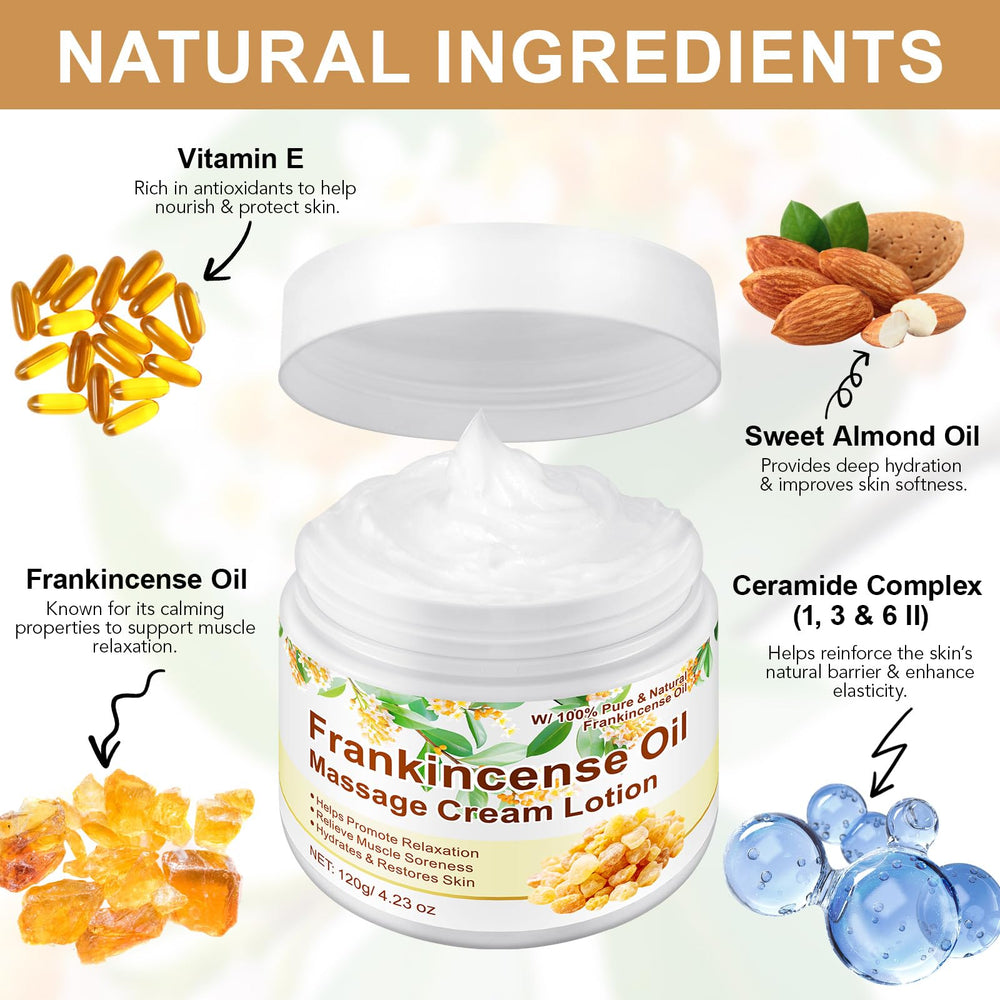 Generic frankincense balm texture close-up highlighting smooth, non-greasy hydration benefit