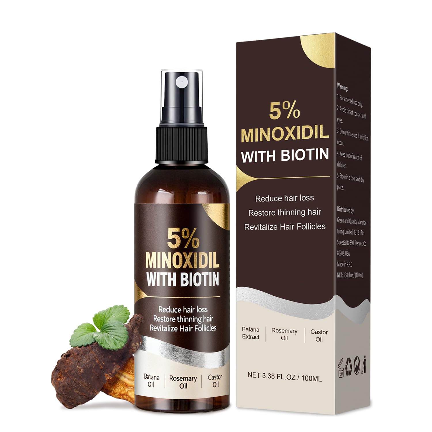 Generic bottle front packaging showing label and 3.38 fl oz size for easy identification and benefit