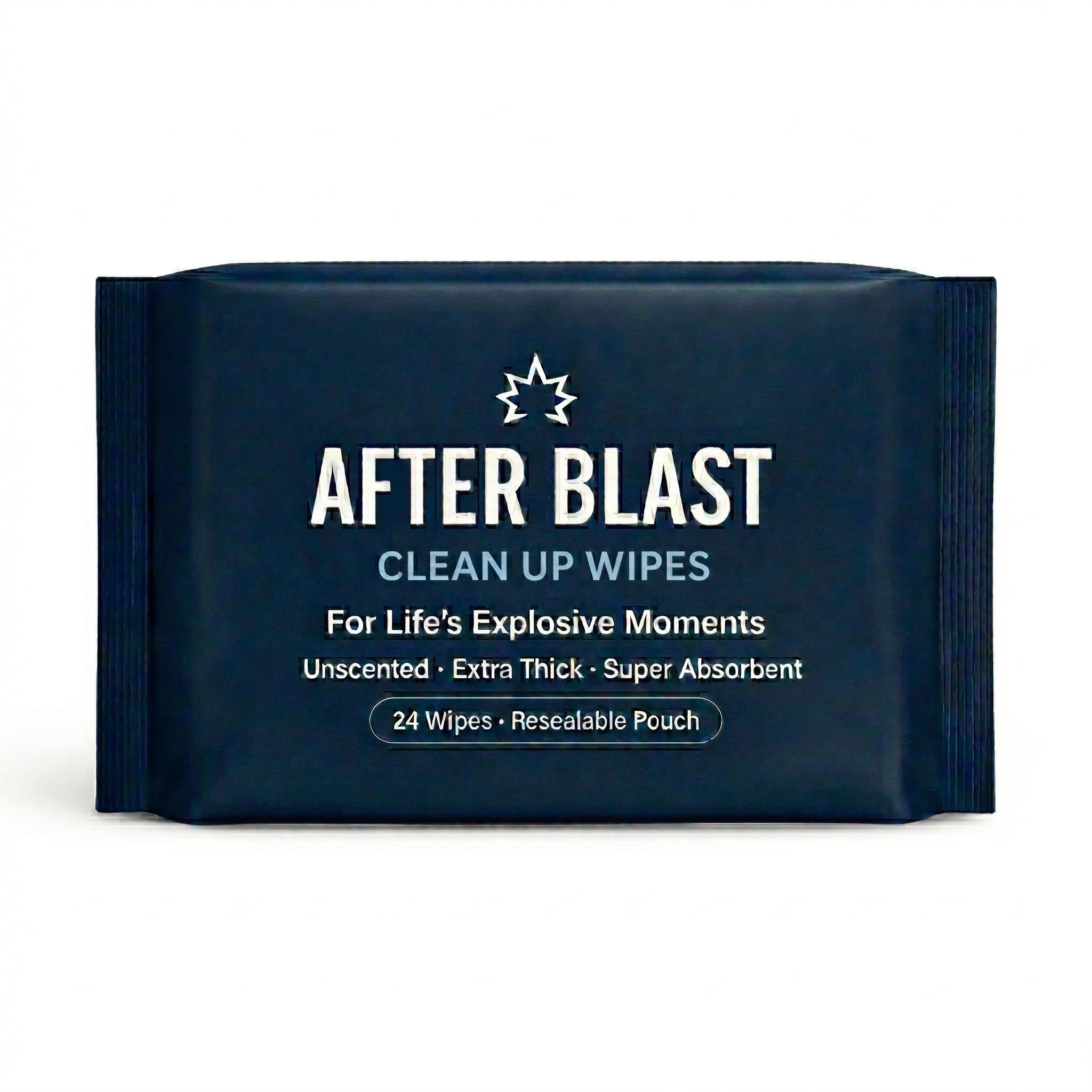 Generic brand front packaging showing the wipes and a humorous label, convenient gift appeal