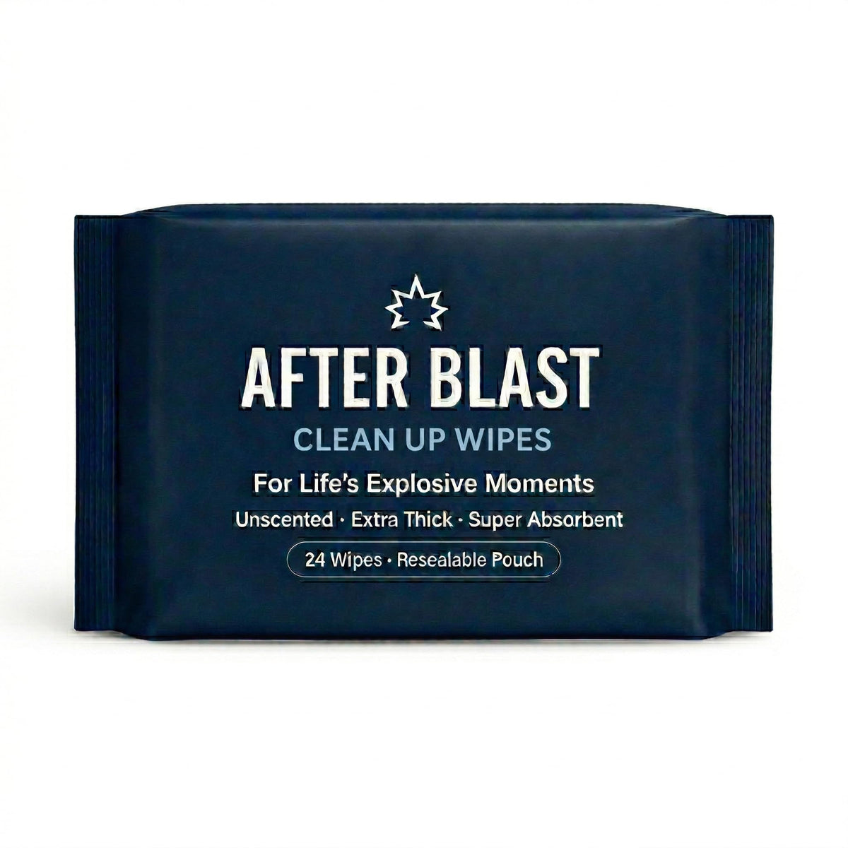 Generic brand front packaging showing the wipes and a humorous label, convenient gift appeal