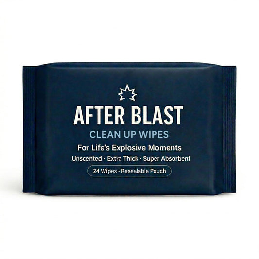 Generic brand front packaging showing the wipes and a humorous label, convenient gift appeal