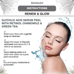 Generic applying glycolic peel to fingers demonstrating controlled application and precision benefit