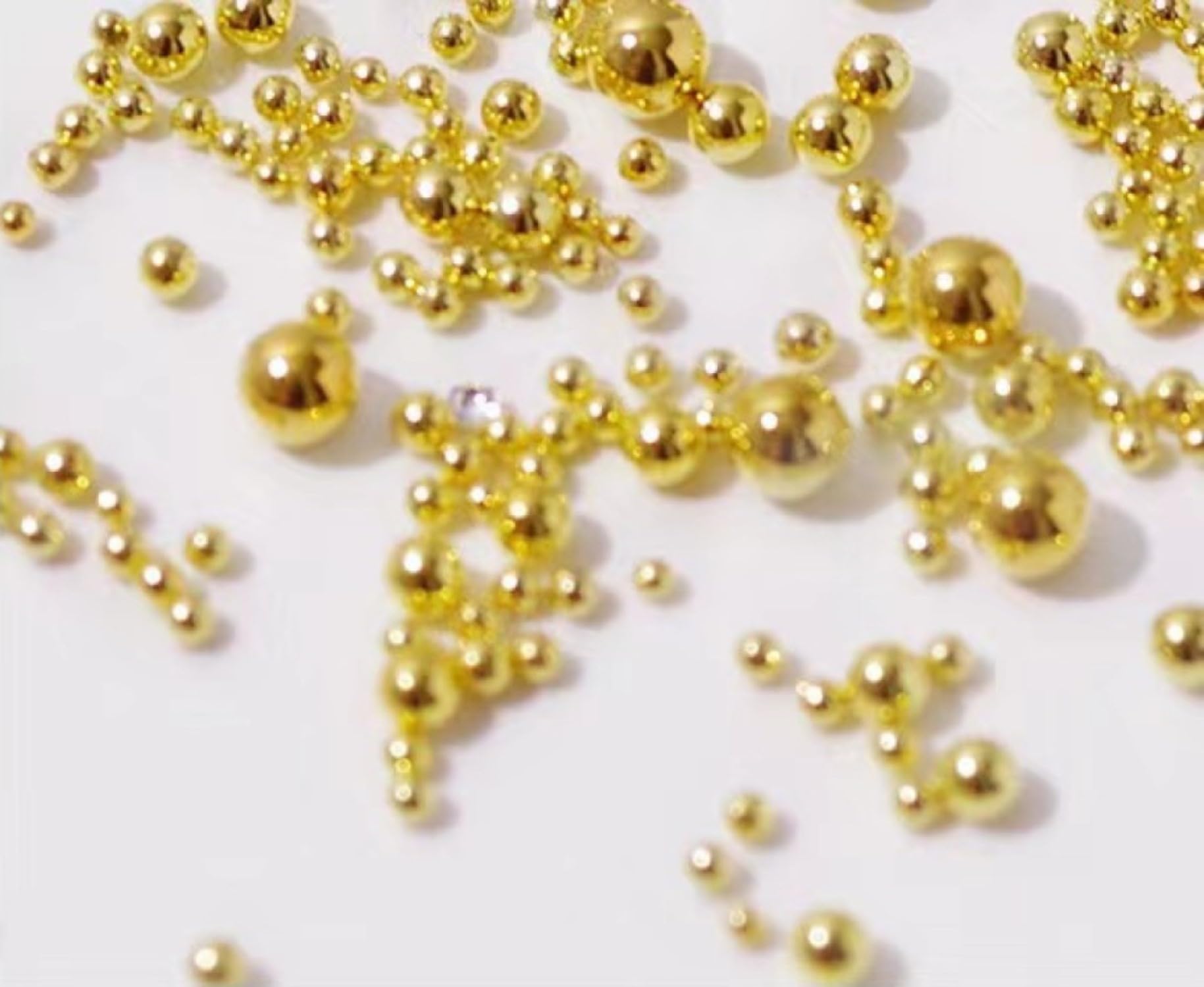 Generic close-up of bead sizes displaying clear size distinction benefit