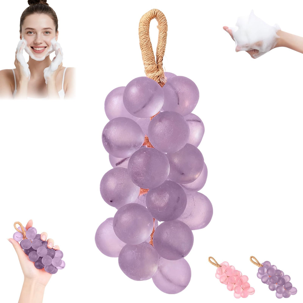 Generic grape soap front view showing purple cluster and decorative appeal