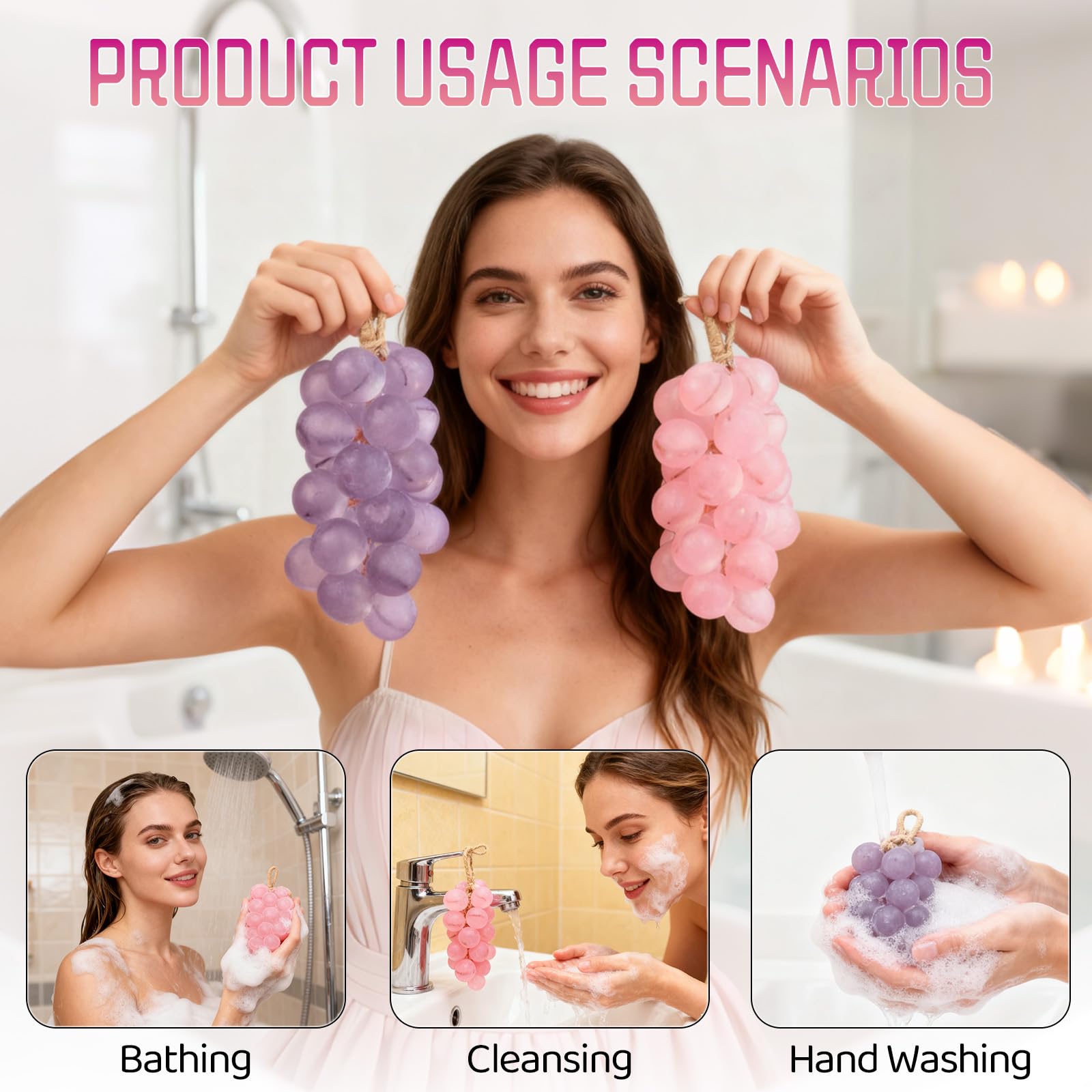 Generic grape soap neatly boxed as a gift-ready decorative soap option