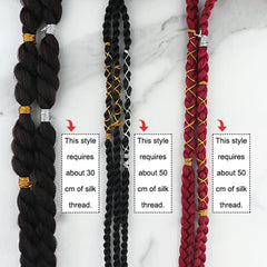 Generic brand material detail showing nylon core and long-lasting benefit