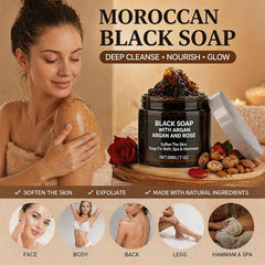 Generic hand applying soap to forearm showing gentle cleansing and exfoliation