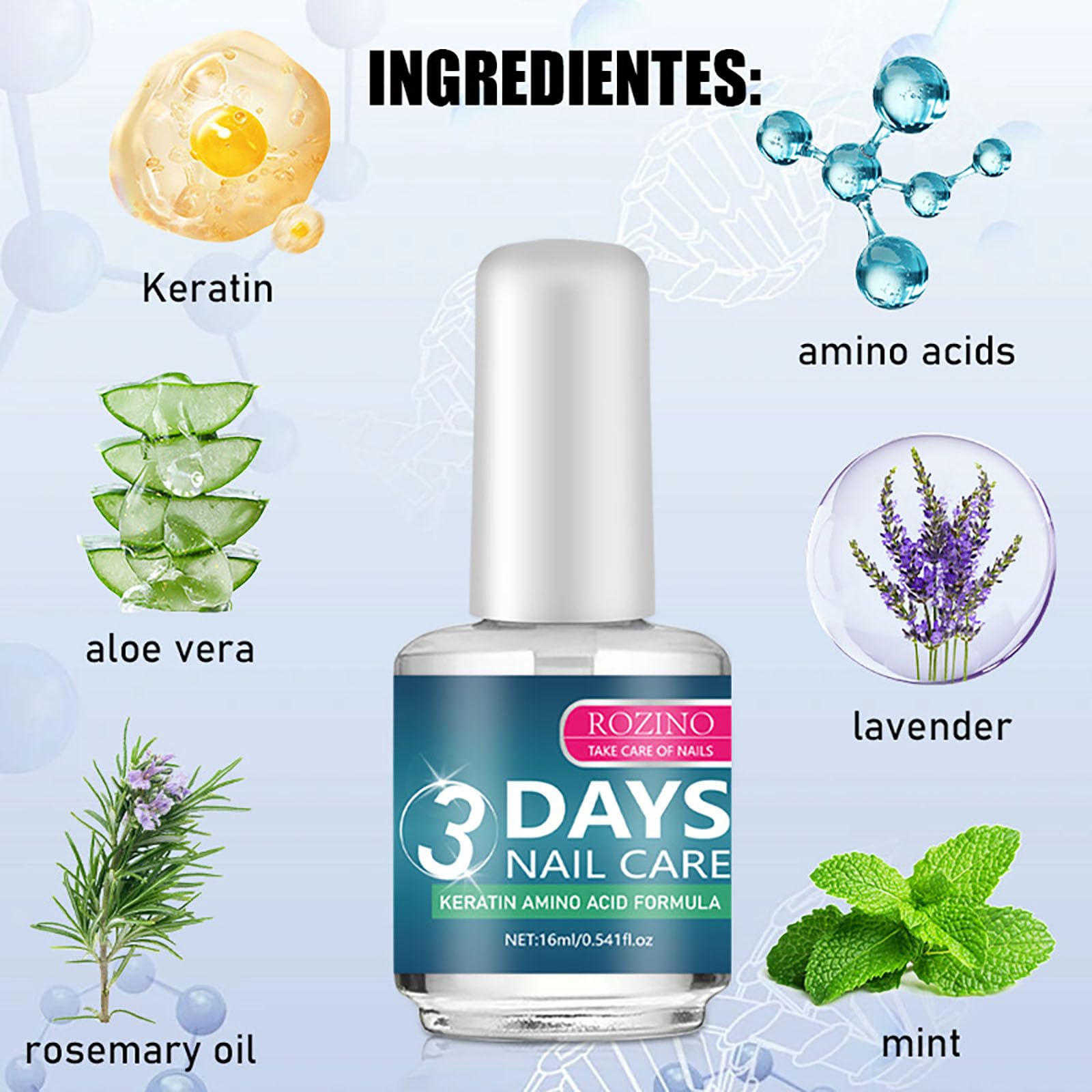 Generic hand model applying treatment showing easy daily use benefit
