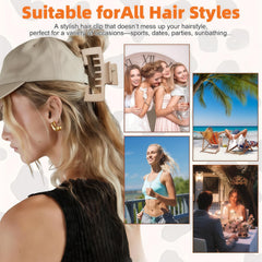 Generic brand clip styled with a beach hat and outfit, highlighting convenience and quick styling benefit