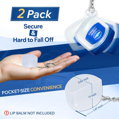 Generic holder clipped to backpack strap showing portability benefit