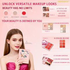 Generic IG3057 close-up of eyeshadows, blendable shades for layered looks