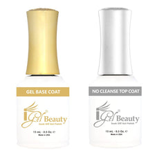 Generic iGel clear bottle front view showing no-wipe glossy finish benefit