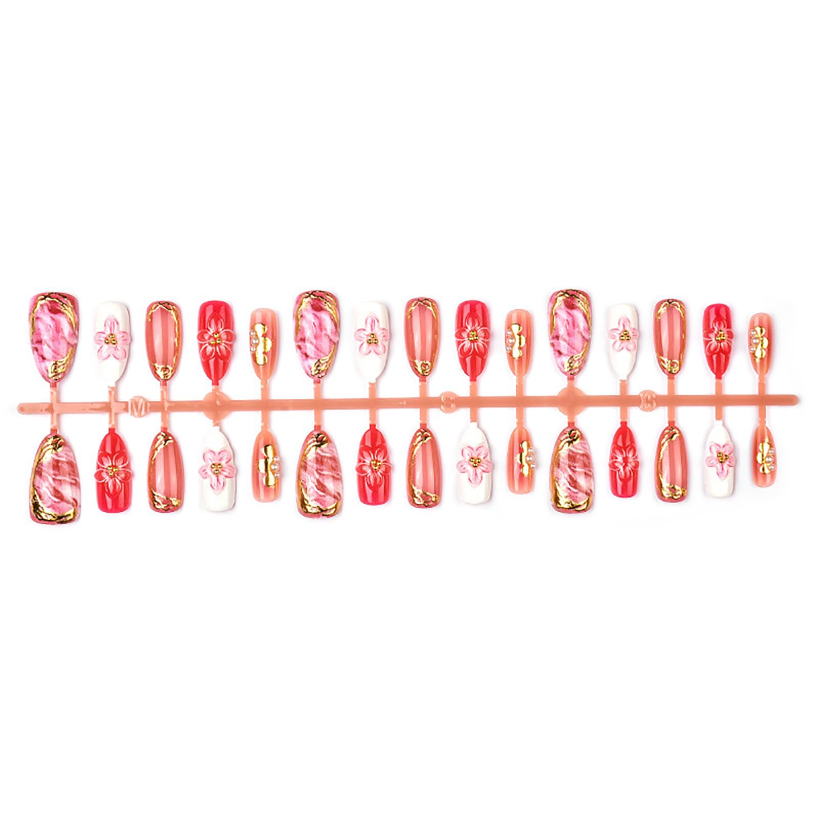 Generic hand applying press-on nail, Generic nails speed and easy application