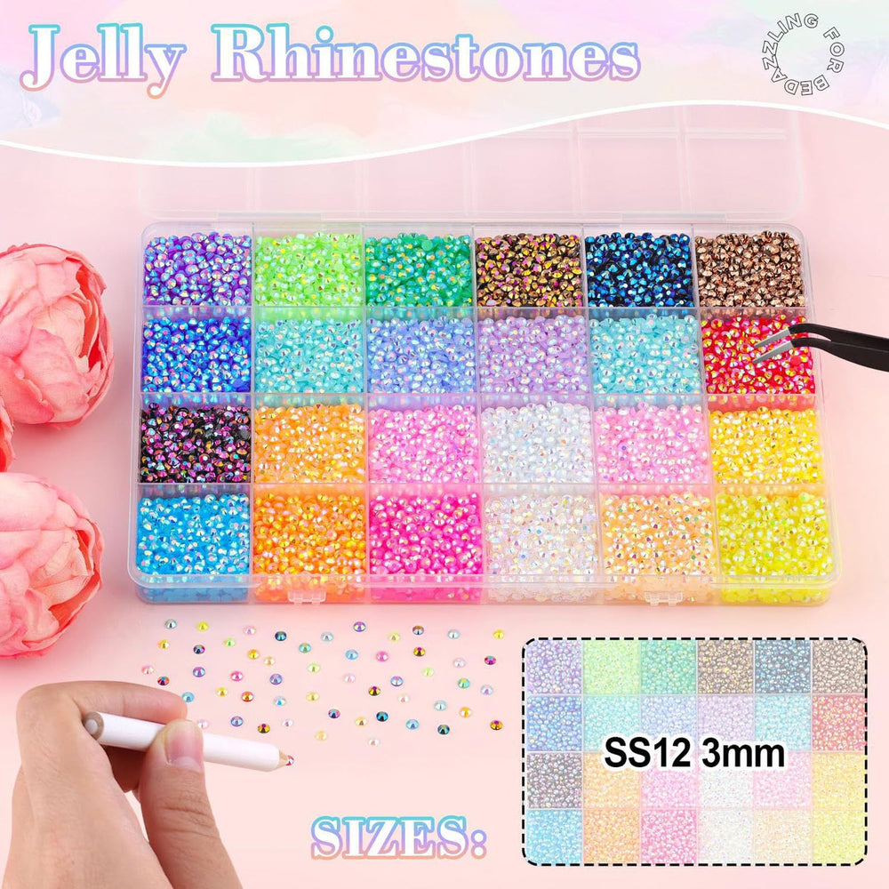 Generic applied on nail art showing detailed small-scale embellishment durability