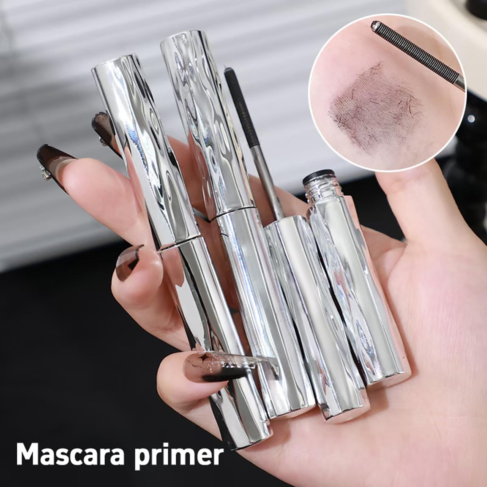 Generic Iron Wand black swatch on skin illustrating rich pigment and buildable coverage benefit