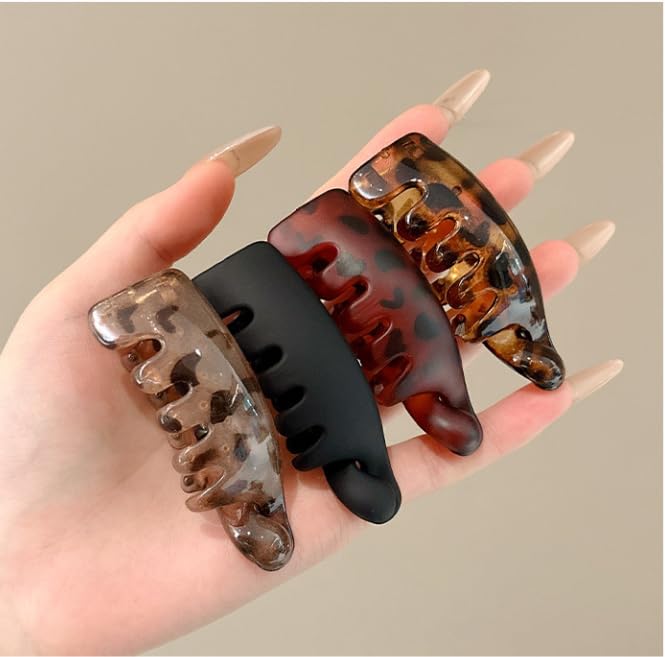 Generic leopard lifestyle bathroom counter image showing quick use benefit: easy morning styling