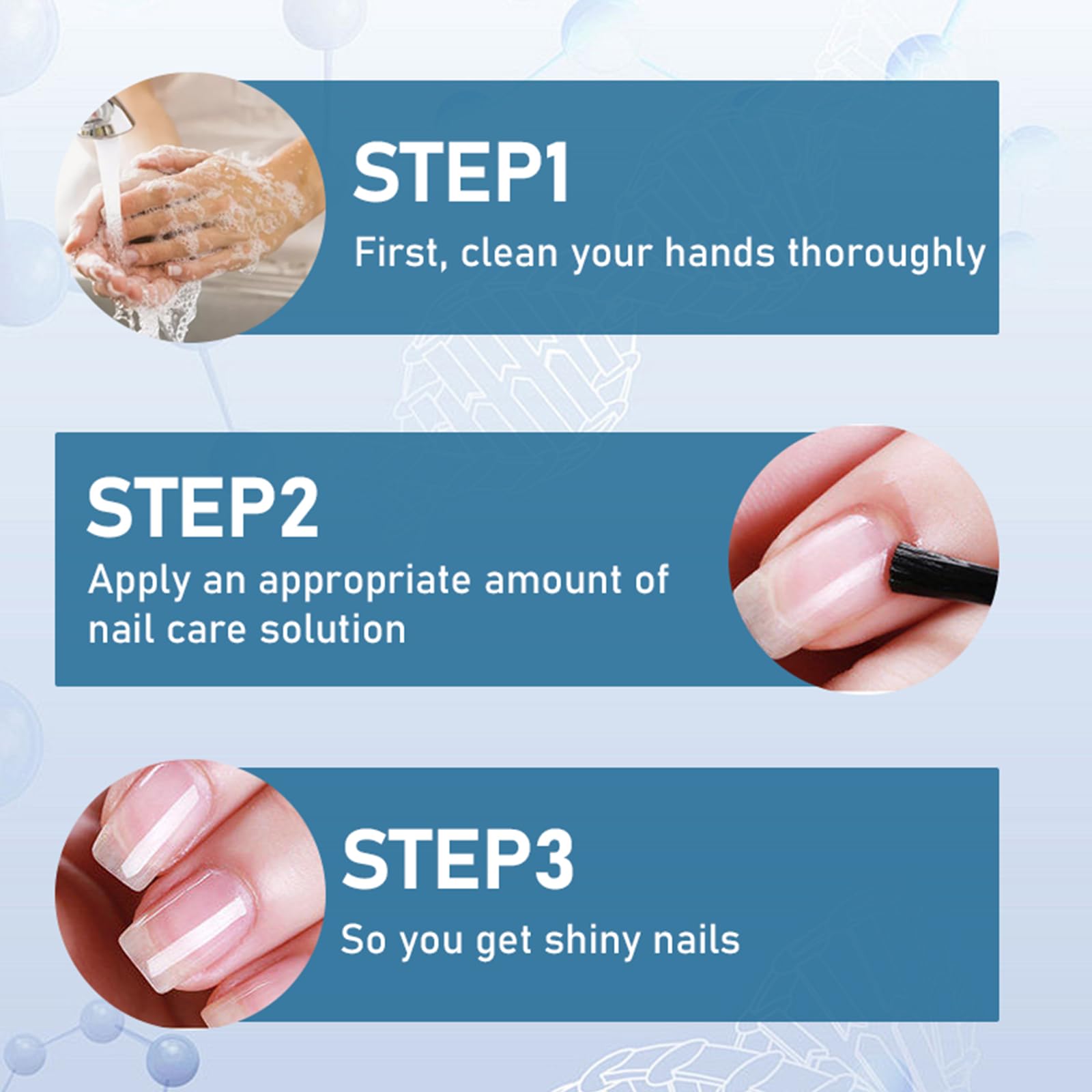 Generic brand hands after application, nails appear smoother and conditioned for better presentation