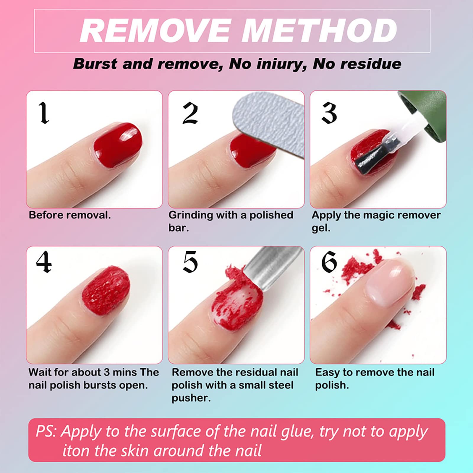 Generic home manicure setup with bottles displayed for simple at-home polish removal