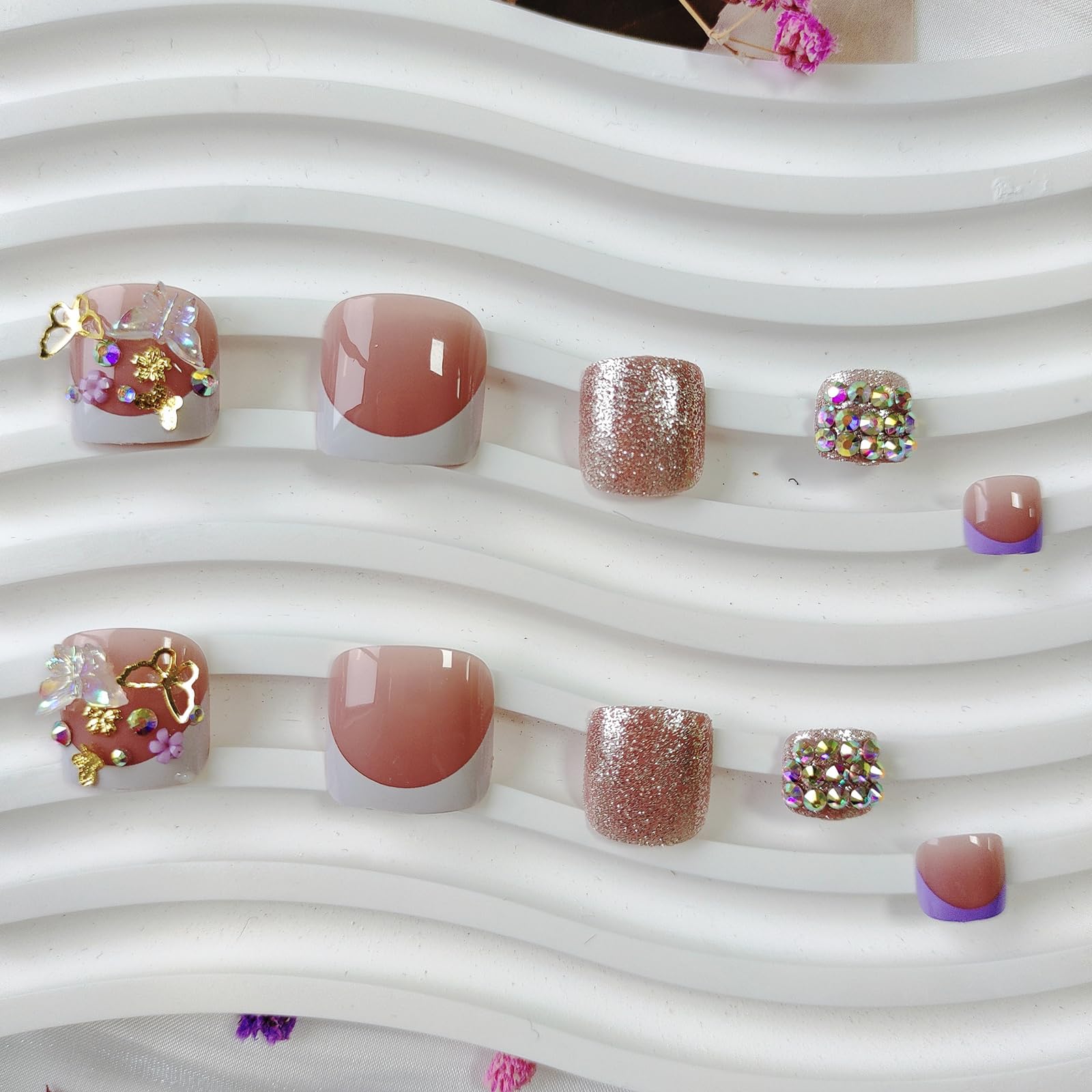 Generic lifestyle image with sandals, showcases polished summer pedicure for events and travel