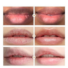 Generic lip balm texture on fingertip highlighting smooth, non-greasy feel