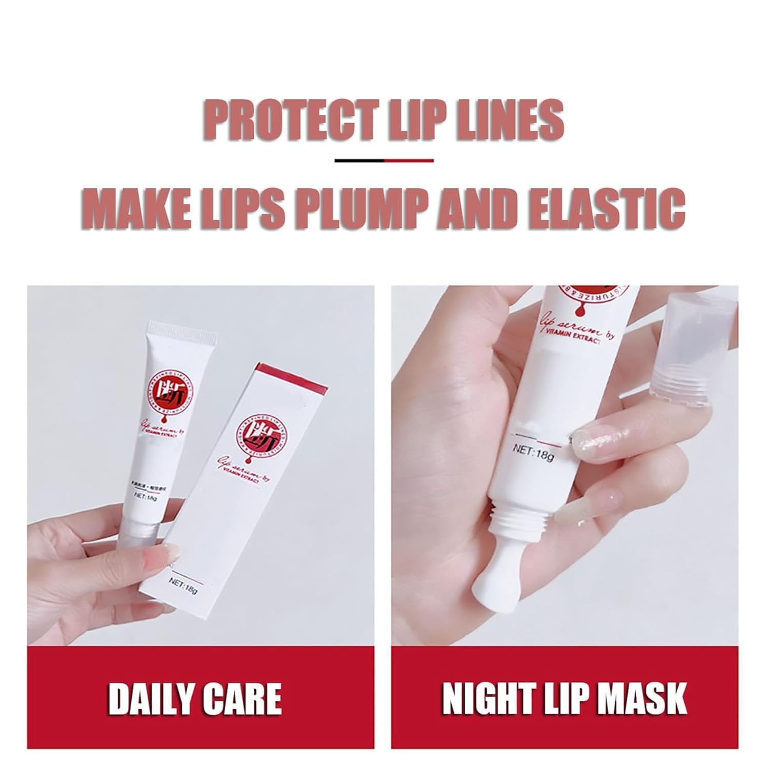 Generic lip serum lifestyle bag shot ready-for-travel hydration benefit