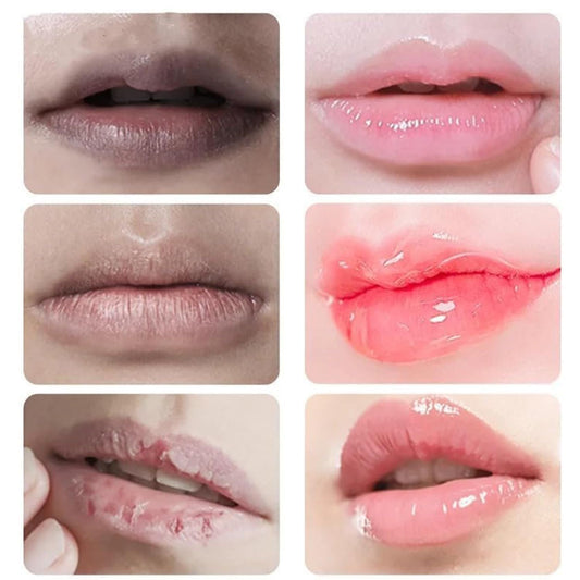 Generic lip serum open tube texture closeup highlighting fast absorption