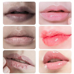 Generic lip serum open tube texture closeup highlighting fast absorption