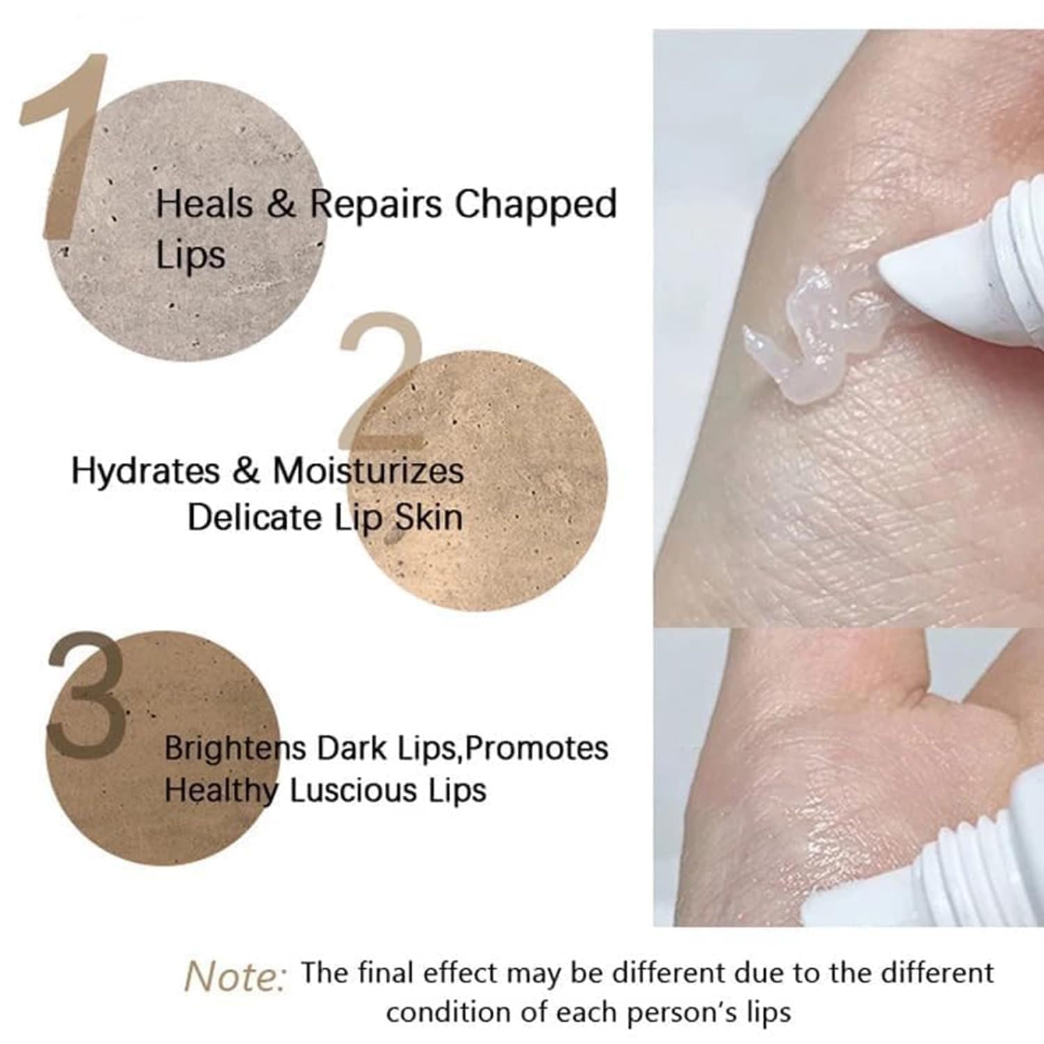 Generic lip serum size scale next to coin for portable convenience