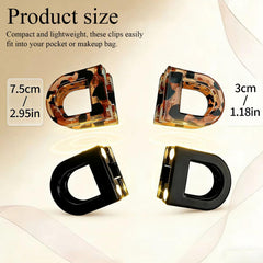 Generic magnetic hair clip inner surface detail for no-crease benefit