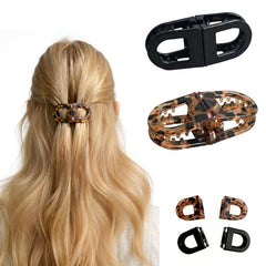 Generic magnetic hair clip front view showing sleek hold benefit